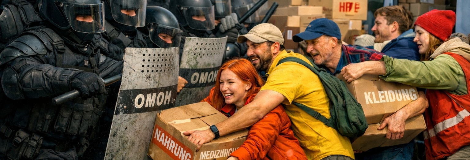 Humanitäre Hilfe für belarussische, russische und ukrainische Geflüchtete unter Angriffen der belarussischen Sicherheitsdienste